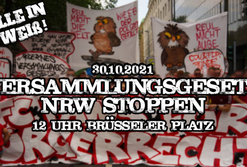 FC-Fans für Bürgerrechte-Banner