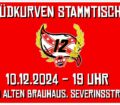 Flyer Südkurven Stammtisch am 10.12.2024